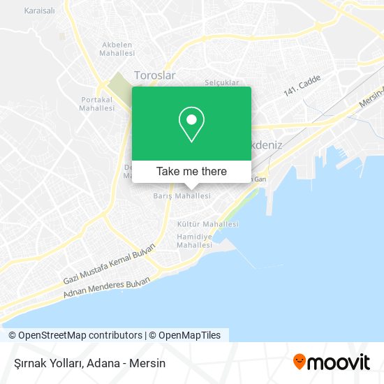 Şırnak Yolları map