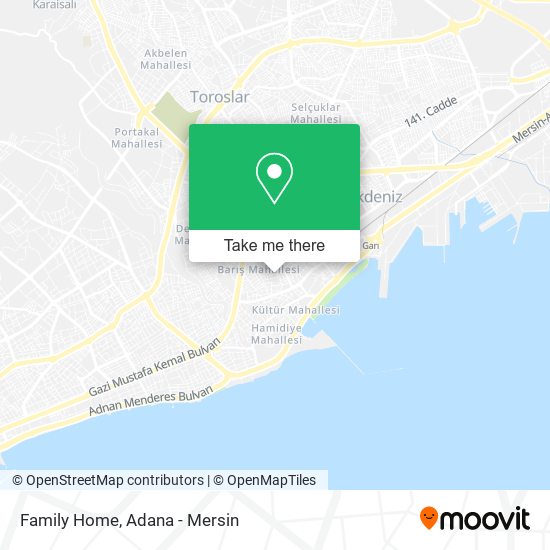 Family Home map