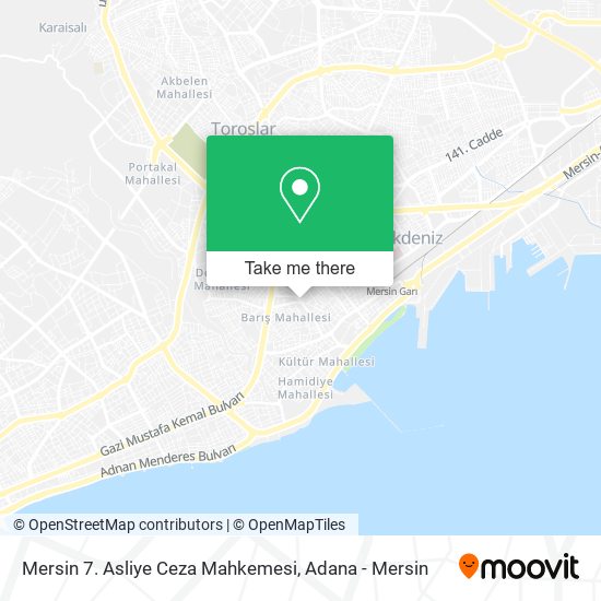 Mersin 7. Asliye Ceza Mahkemesi map
