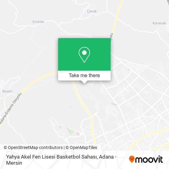 Yahya Akel Fen Lisesi Basketbol Sahası map