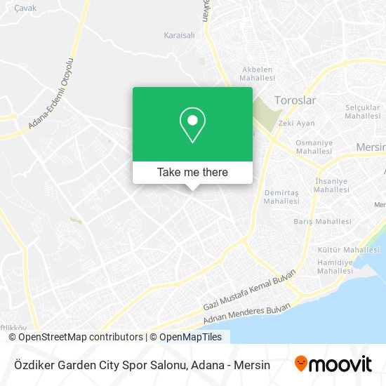 Özdiker Garden City Spor Salonu map