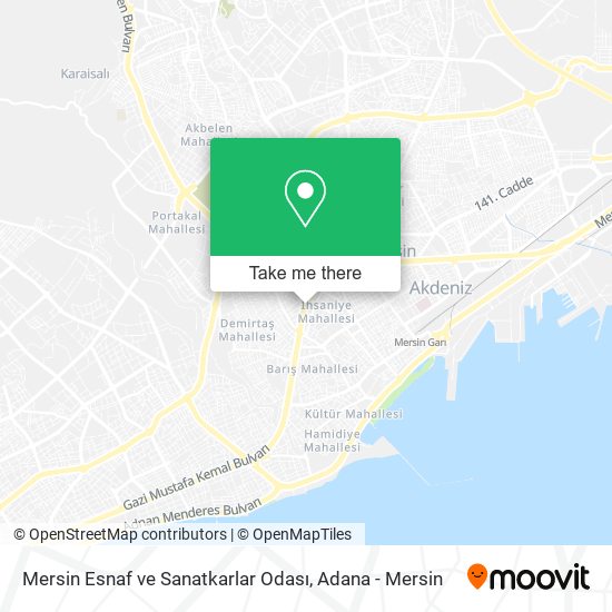 Mersin Esnaf ve Sanatkarlar Odası map