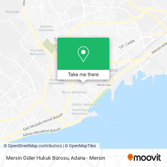 Mersin Güler Hukuk Bürosu map