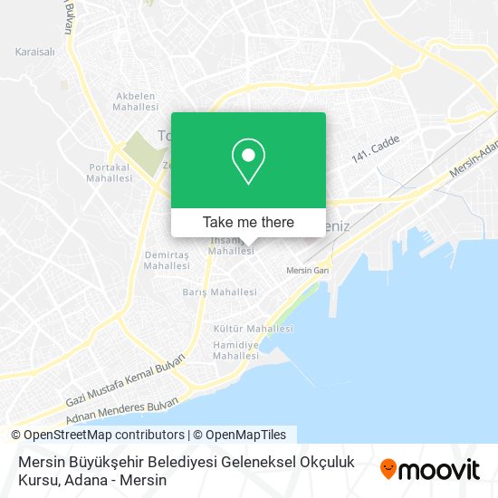 Mersin Büyükşehir Belediyesi Geleneksel Okçuluk Kursu map