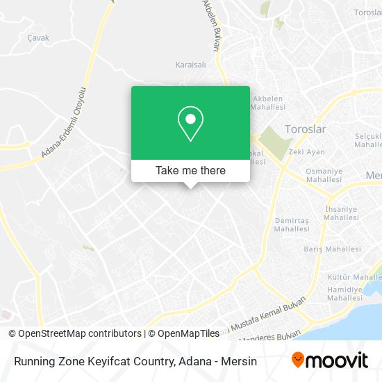 Running Zone Keyifcat Country map