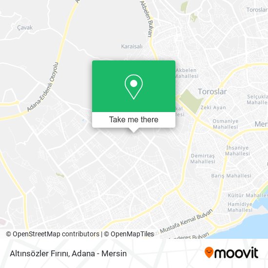 Altınsözler Fırını map