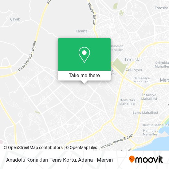 Anadolu Konakları Tenis Kortu map