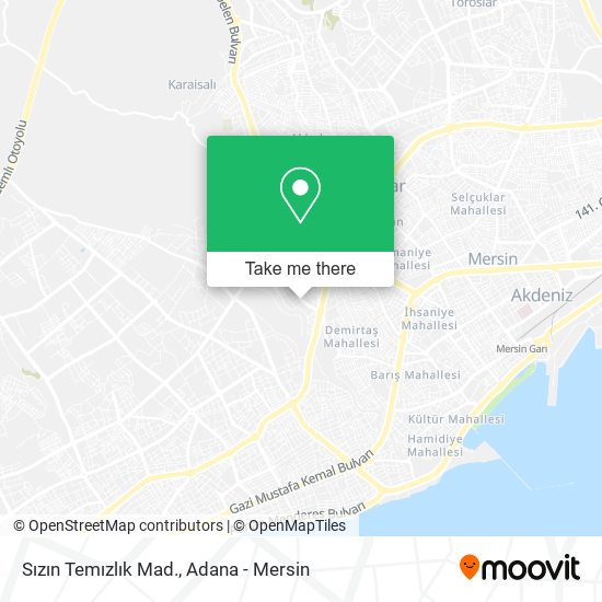 Sızın Temızlık Mad. map