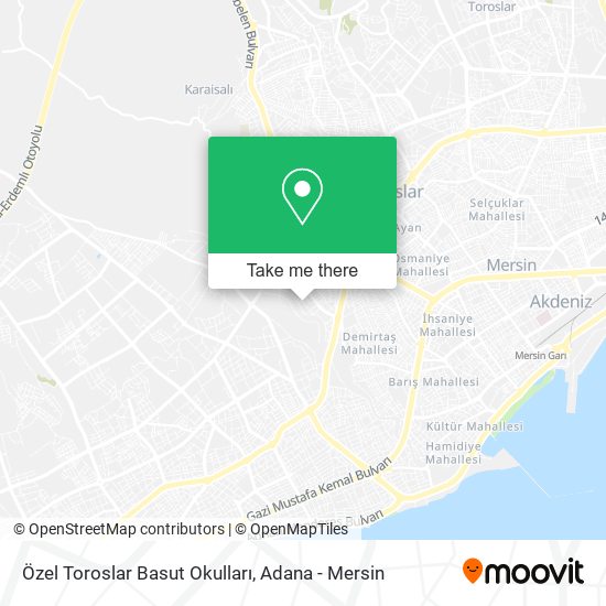 Özel Toroslar Basut Okulları map