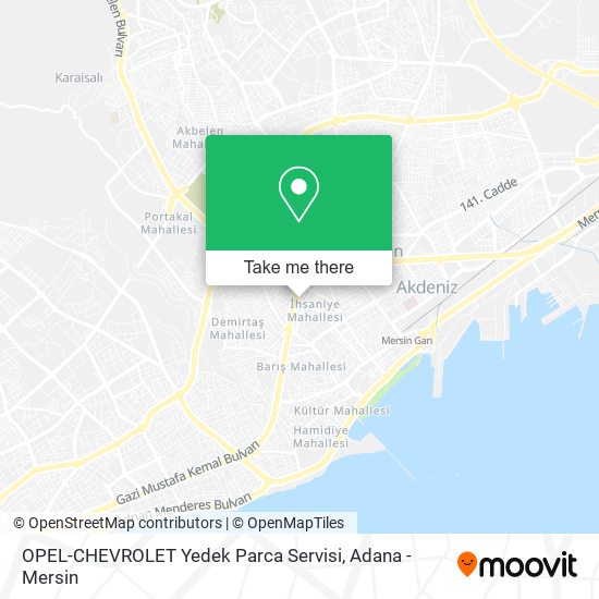 OPEL-CHEVROLET Yedek Parca Servisi map