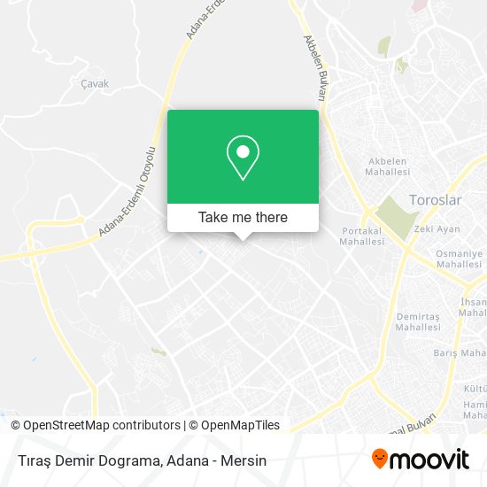 Tıraş Demir Dograma map