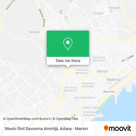 Meski Sivil Savunma Amirliği map
