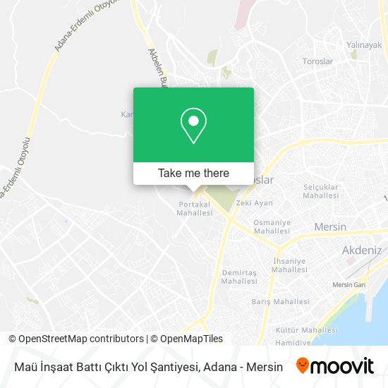 Maü İnşaat Battı Çıktı Yol Şantiyesi map