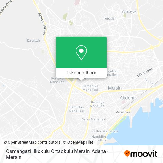 Osmangazi Ilkokulu Ortaokulu Mersin map