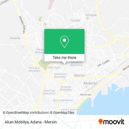 Akan Mobilya map