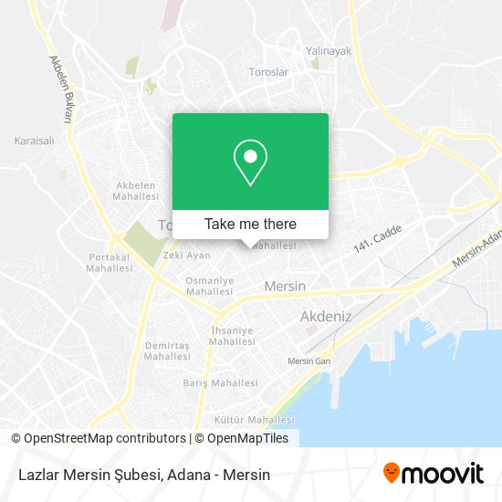 Lazlar Mersin Şubesi map