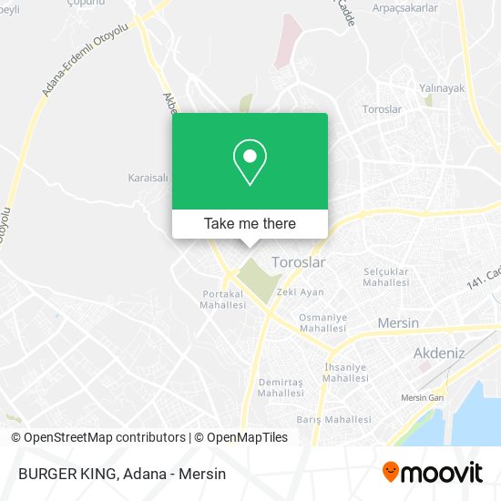 BURGER KING map