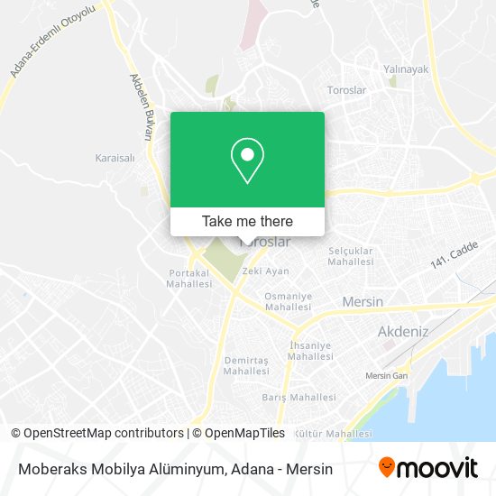 Moberaks Mobilya Alüminyum map