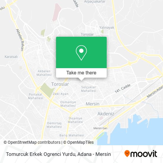 Tomurcuk Erkek Ogrenci Yurdu map