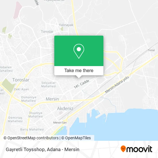 Gayretli Toysshop map
