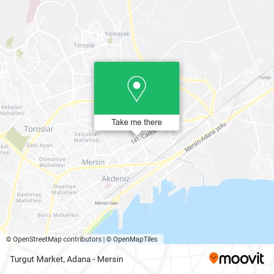 Turgut Market map