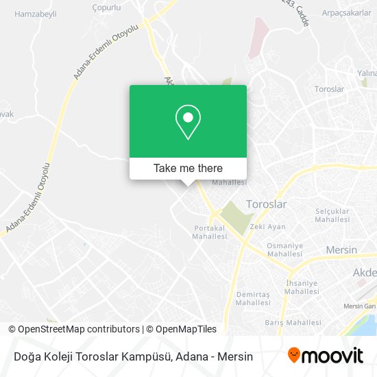 Doğa Koleji Toroslar Kampüsü map
