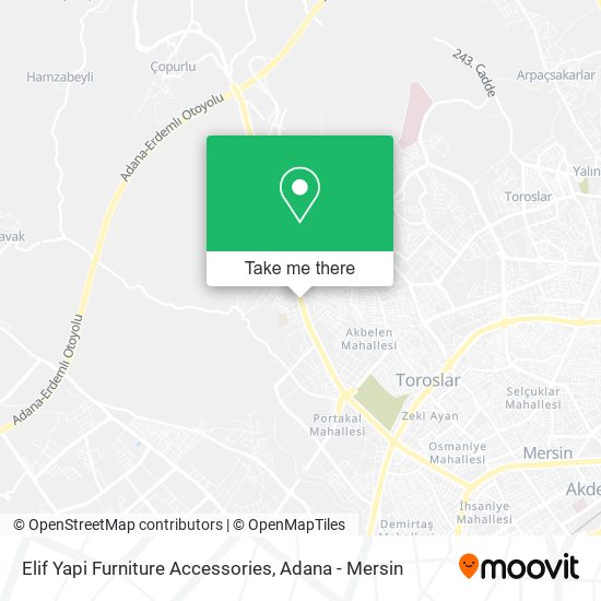 Elif Yapi Furniture Accessories map