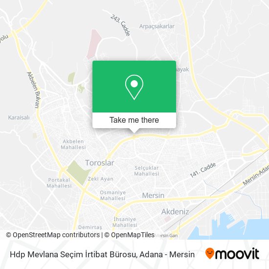 Hdp Mevlana Seçim İrtibat Bürosu map