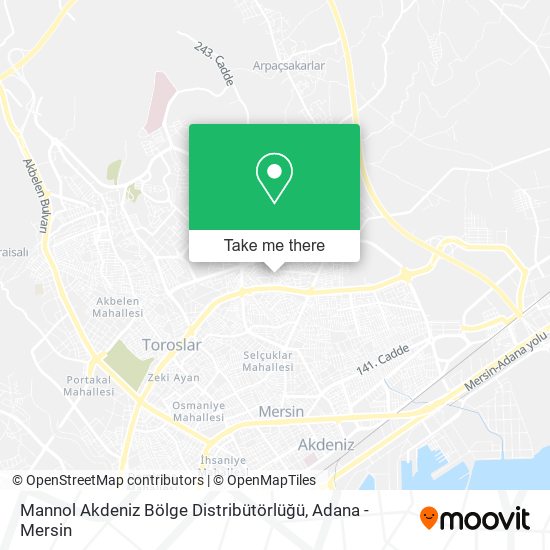 Mannol Akdeniz Bölge Distribütörlüğü map