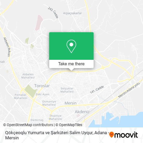 Qökçeoqlu Yumurta ve Şarküteri Salim Uyqur map