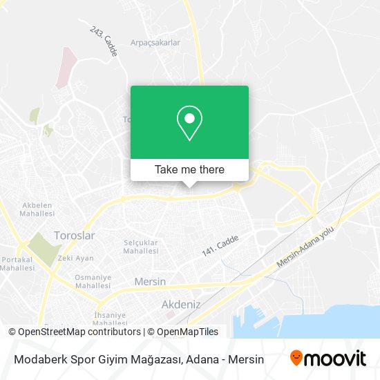 Modaberk Spor Giyim Mağazası map