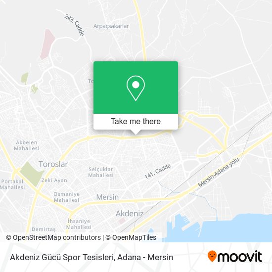 Akdeniz Gücü Spor Tesisleri map