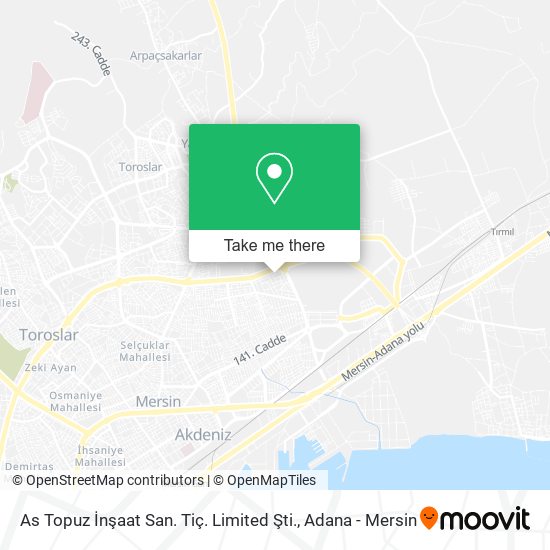 As Topuz İnşaat San. Tiç. Limited Şti. map