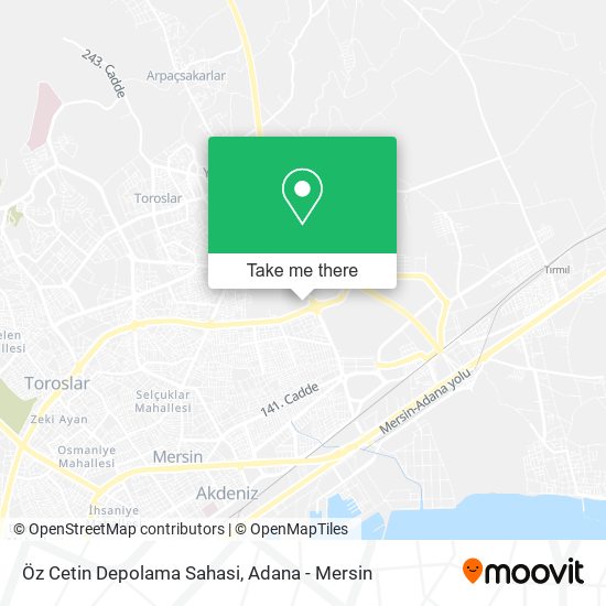 Öz Cetin Depolama Sahasi map