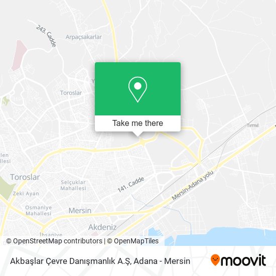 Akbaşlar Çevre Danışmanlık A.Ş map