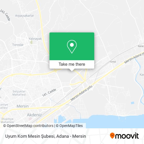 Uyum Kom Mesin Şubesi map