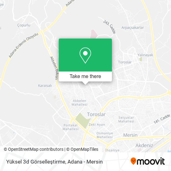 Yüksel 3d Görselleştirme map
