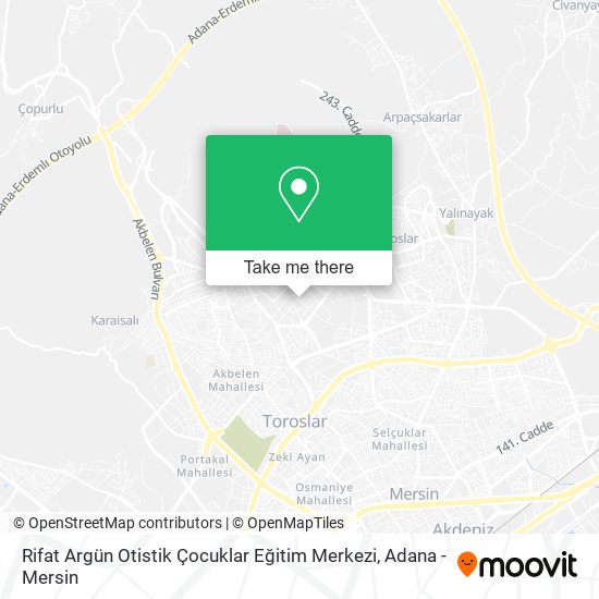 Rifat Argün Otistik Çocuklar Eğitim Merkezi map