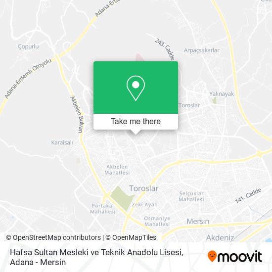 Hafsa Sultan Mesleki ve Teknik Anadolu Lisesi map