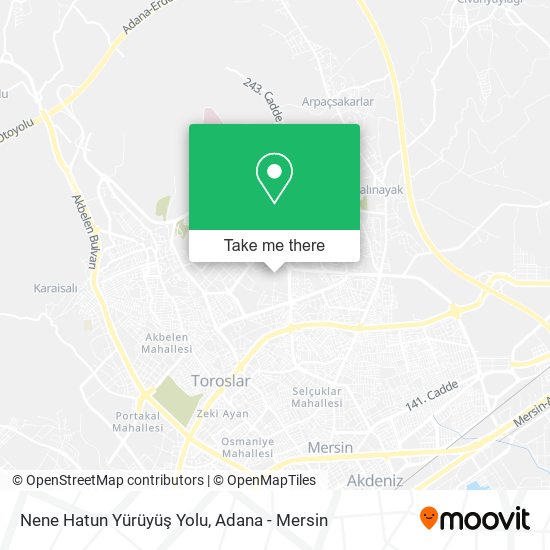 Nene Hatun Yürüyüş Yolu map