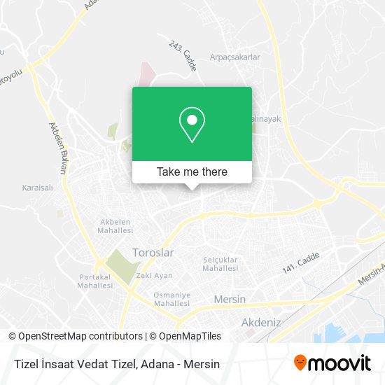 Tizel İnsaat Vedat Tizel map