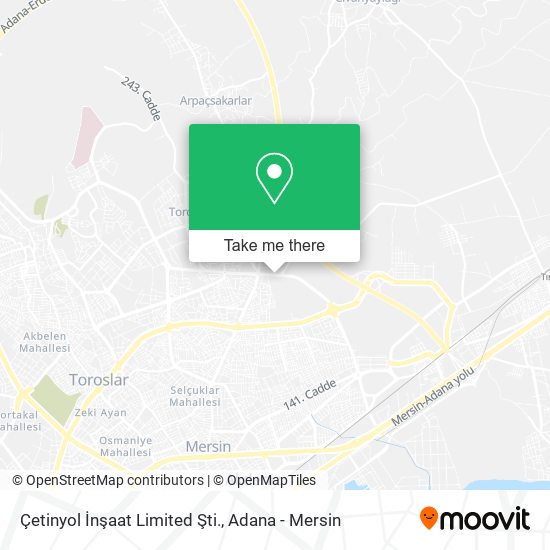 Çetinyol İnşaat Limited Şti. map