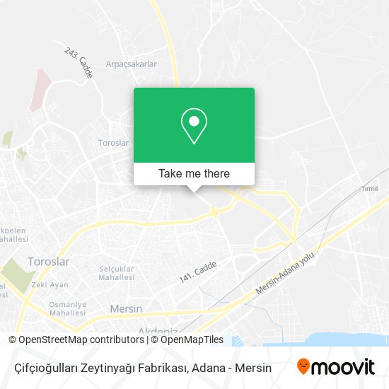 Çifçioğulları Zeytinyağı Fabrikası map