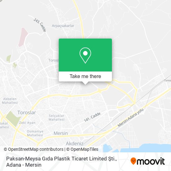 Paksan-Meysa Gıda Plastik Ticaret Limited Şti. map