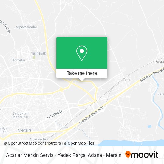 Acarlar Mersin Servis - Yedek Parça map