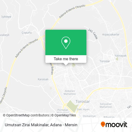 Umutsan Zirai Makinalar map