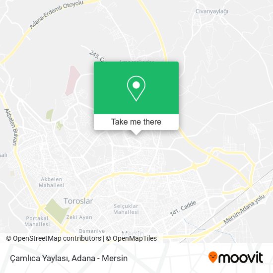 Çamlıca Yaylası map
