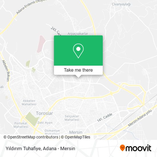 Yıldırım Tuhafiye map