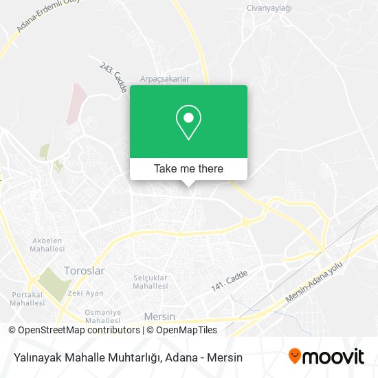 Yalınayak Mahalle Muhtarlığı map