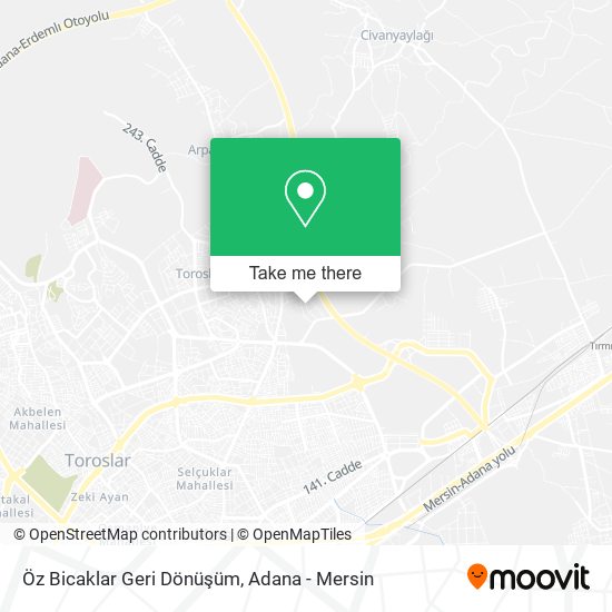Öz Bicaklar Geri Dönüşüm map